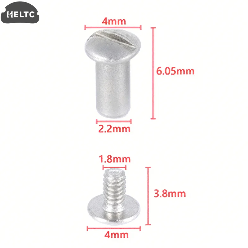 2 set 4 pezzi rivetti cherosene universale argento rimovibile vite dado rivetto set di ruote in acciaio per Zippo riparazione benzina parte fai da te