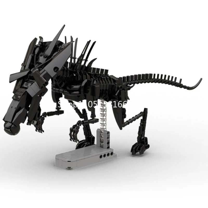 

MOC Sci-Fi Xenomorph Queen Style Mech Creature Building Blocks Set - Alien Monster Model Kit for Horror Fans
