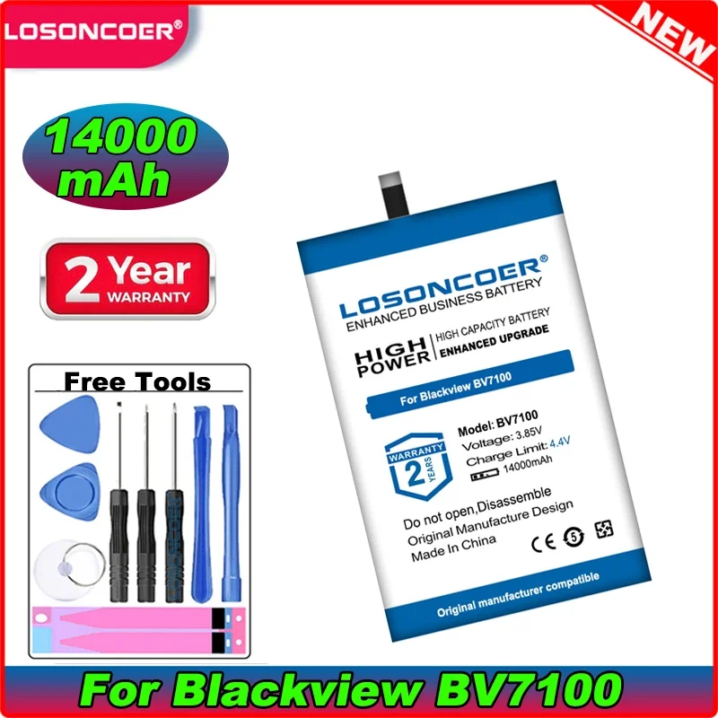 LOSONCOER 5700mAh-14000mAh For Blackview BV5200 BV7100 BV7200 Battery