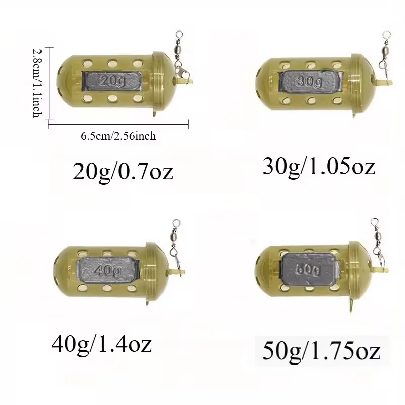 Cylindrical Fishing Bait Cage, Ventilation Holes - Fast Sinking Design for Wet and Dry Bait, Anti-Current Design, European Carp Fishing Bait Cage - Mixed Colors, Fishing Accessories, Cylindrical Shape, Earthworm Bait Cage, Durable Plastic, Fishing Bait Dispenser, Fishing Tools view 5