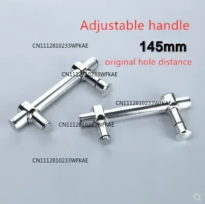 1PC Bathroom Glass Door Handle , Hole Distance Adjustable Shower Room Handle, Shower Door Handle 145mm
