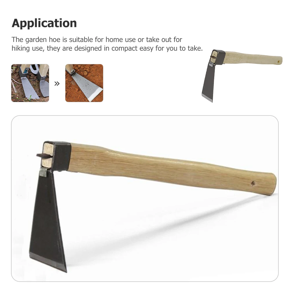 

1pc Premium Garden Hoe Farm Tools Heavy Duty Small Hoe for Weeding Cultivator Soil Loosening Aeration Transplanting Outdoor