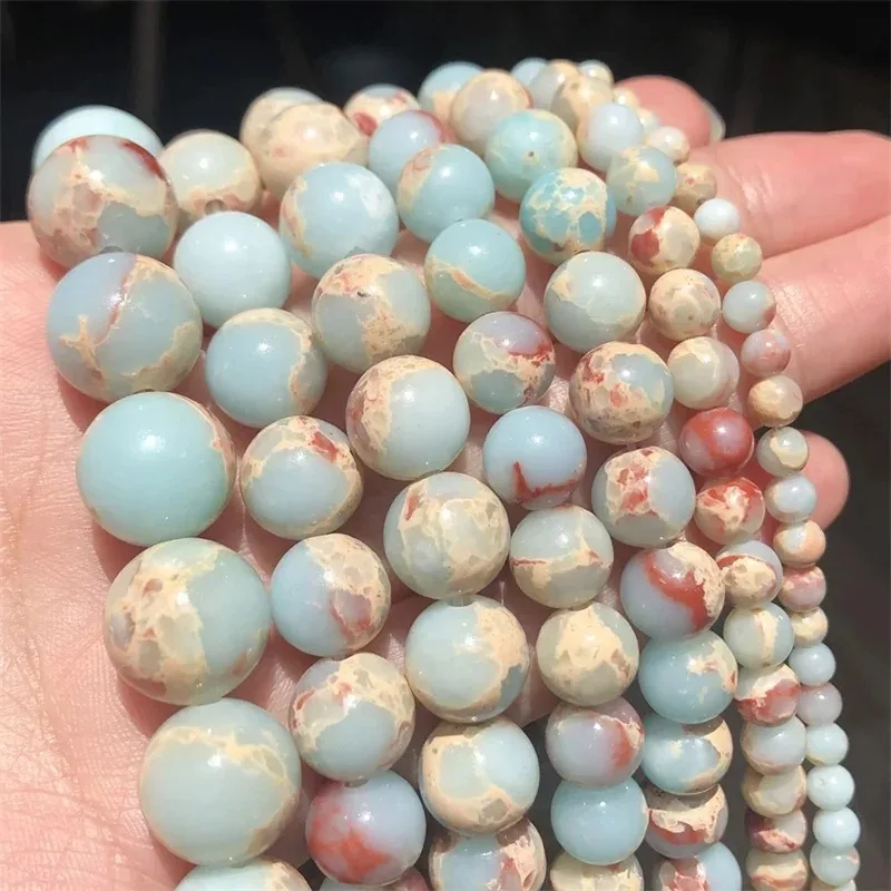 6/8MM Natural Stone Beads Lava Jaspers Tiger Eye Quartz Agates Round Loose Beads for Jewelry Making DIY Bracelet Accessories
