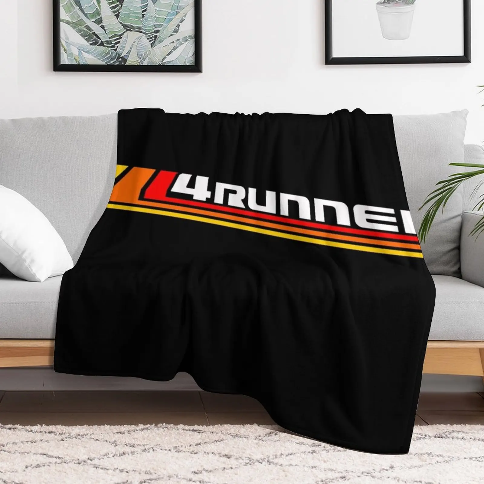 4 Runner heritage logo Throw Blanket Heavy Decorative Sofa Blankets