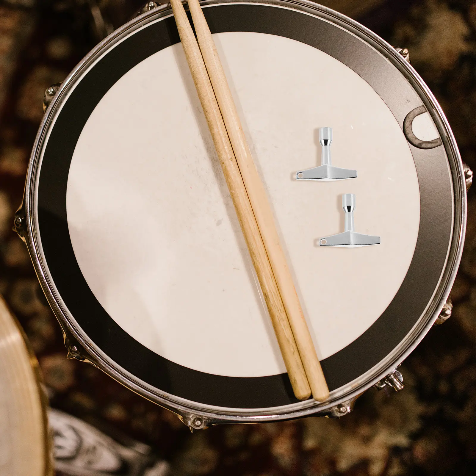 

Набор из 5 серебристых ключей для настройки барабанов, аксессуары для настройки басовых и малых барабанов, оборудование для настройки музыкальных инструментов