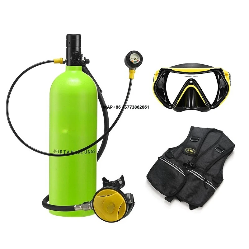 

Дыхательный аппарат для подводного плавания 2 л с маской для дайвинга и баллоном на 35 минут