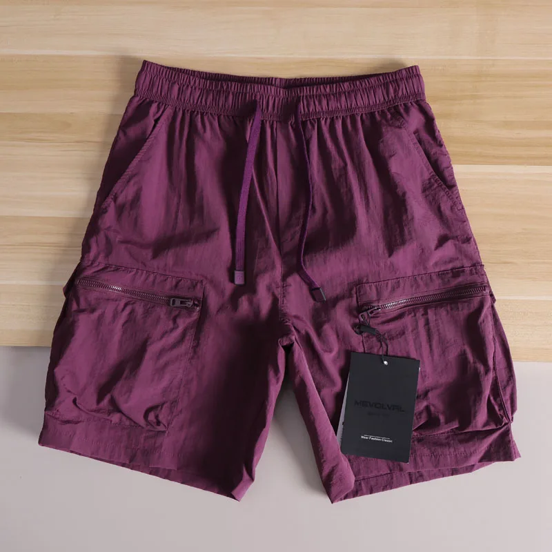 الرجعية اليابانية Sle الصيف رقيقة الحرير الجليد عمال orts الرجال الشاطئ خمسة أجزاء سراويل تقليدية كيت كبير ملابس العمل بنطلون