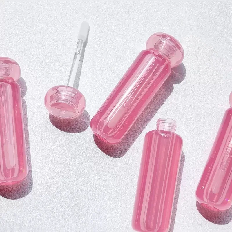 

50Pcs DIY Plastic Lipgloss Tubes Cosmetic Container Refillable Packing Tools 3ml Empty Portable Clear Lip Gloss Tube With Brush