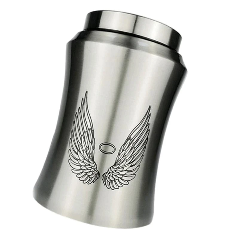 

Small Cremation Ashes Holder Stainless Steel Memorials Keepsakes Ashes Funeral Urn for Pet Ashes Safe Sealing