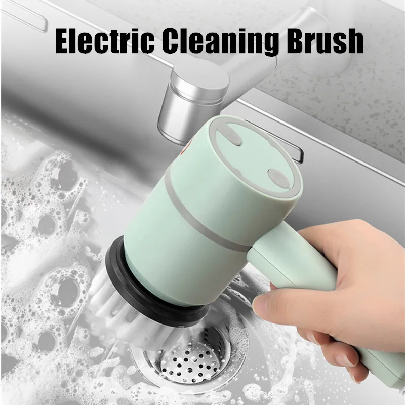 2026 Multi Functional Wireles Electric Cleaning Brush Household Toilet Cleaning Tool Handheld Kitchen Cleaning Brush
