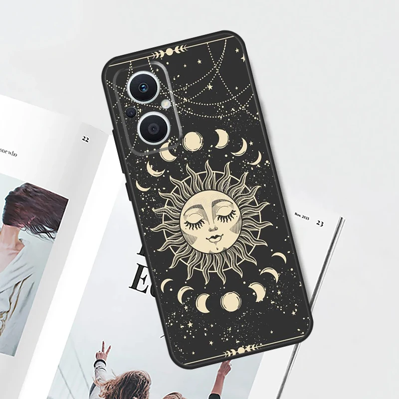 Witches Moon Tarot Case For OPPO Reno 8 7 6 5 4 Lite 5Z 4Z 2Z 8T 10 Pro OPPO Find X2 X3 Lite X5 X6 Pro Cover