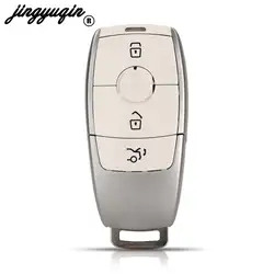 Jingyuqin per Mercedes Benz AMG C200L E300L S320 S350 S350L S450l S500l GLC Remote Car Key Case Shell White Fob 3 pulsanti