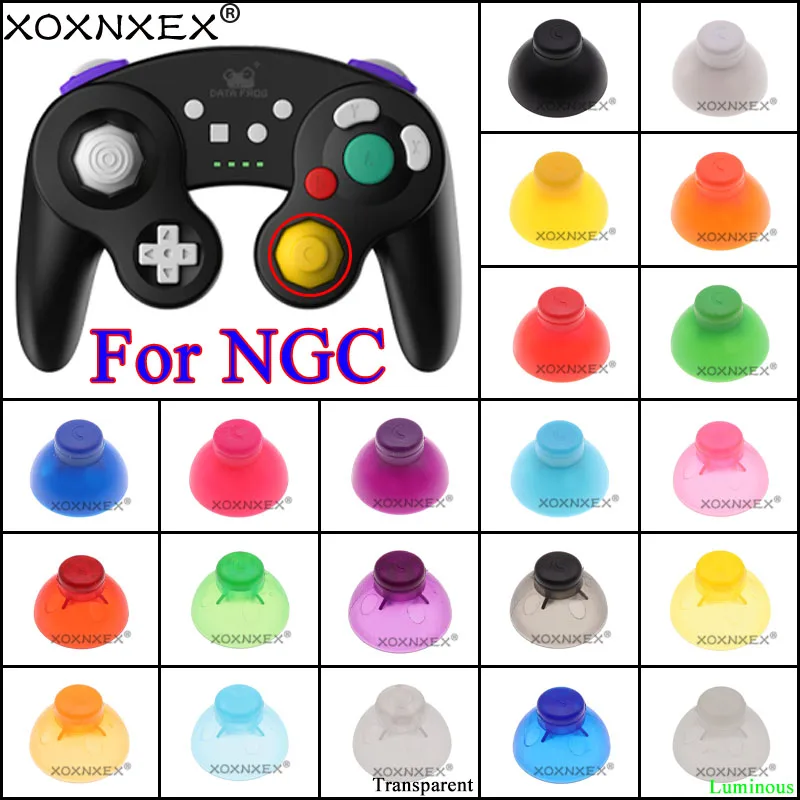 1pcs Analog Thumbstick Joystick Stick Cap thumb stick Caps Replacement for Gamecube NGC GC controller Thumb Button