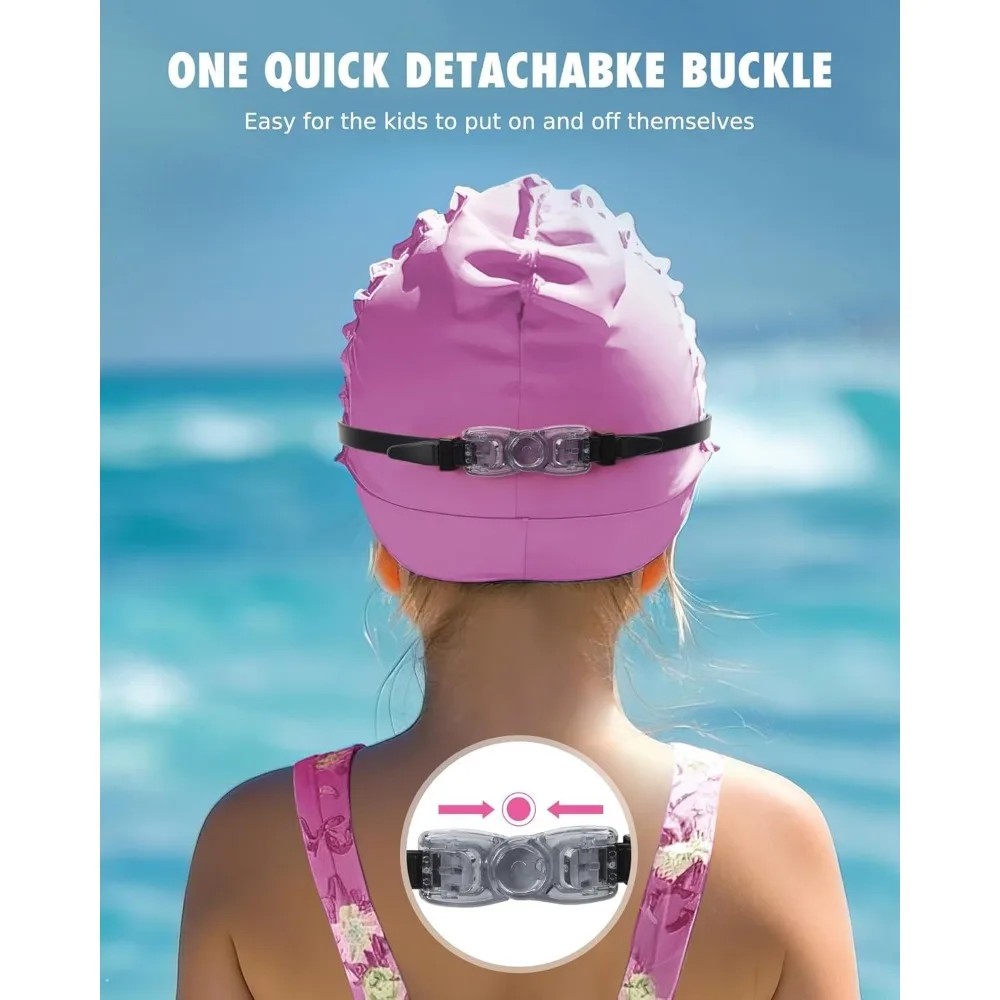 Kids Swim Goggles Anti-Fog UV Protection Comfort Fit Ages 3-14 view 4