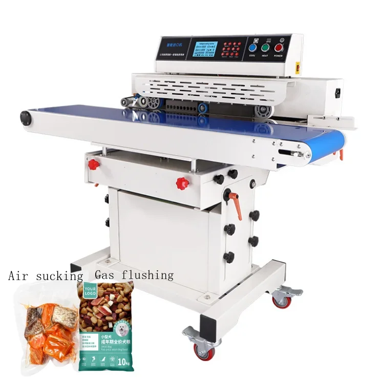 TEPPS 280Q Smart Nitrogen Gas Flush Vacuum Food Sealers Continuous Band Vacuum Packing Machine