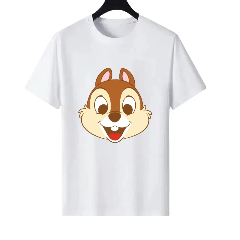 

Disney Chip Dale узор женщина с круглым вырезом одежда для родителей и детей повседневные топы женские дешевые футболки с короткими рукавами мужские толстовки