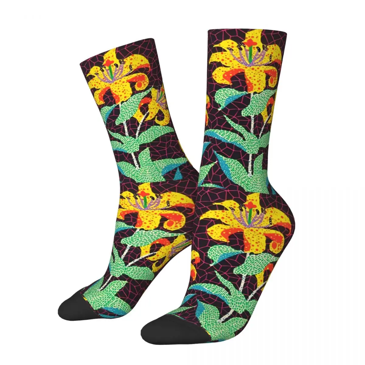 

Yello Flower Yayoi Kusama Japanese Artist Socks Gym 3D Print Boy Girls Mid-calf Sock