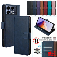 Business Flip Leather Cover For Infinix Note 40 30 Pro Note 30 infinix note 30i Magnetic Book Case Funda With Money Clip Funda
