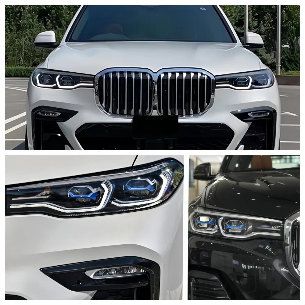 

Для BMW X7 G07 2017-2021 лазерная фара «ангельские глазки» дневного света 63119466175 дневные ходовые огни модули указателей поворота DRL белый
