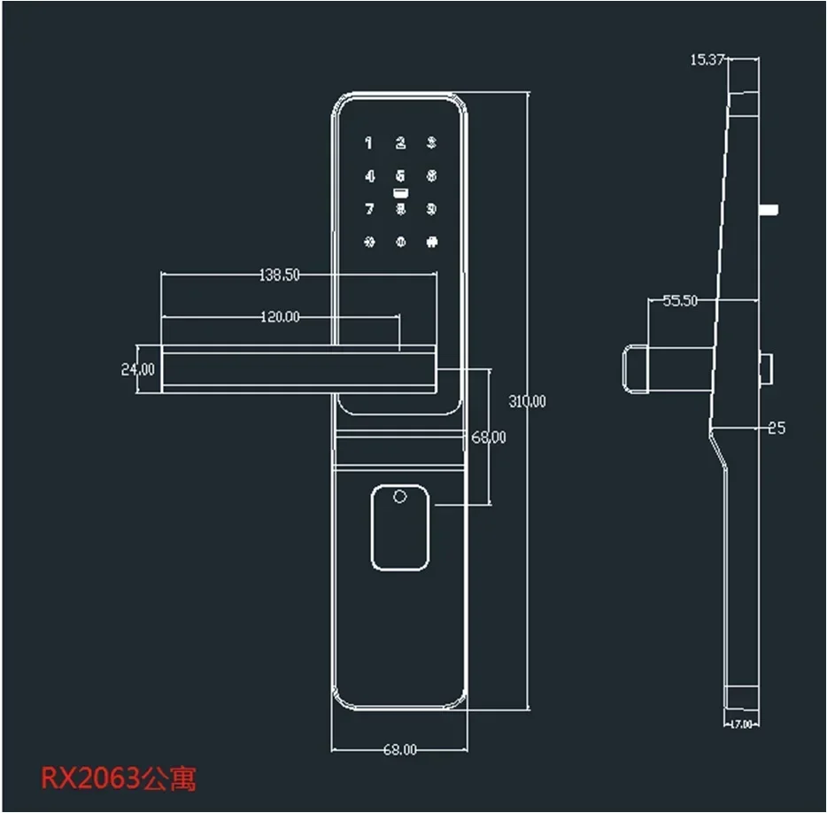 TTlock Zamek hotelowy Inteligentny zamek do drzwi Hasło Elektroniczny zamek do drzwi Karta IC NFC APP Zdalne odblokowanie Homestay Apartament Hasło Zamki