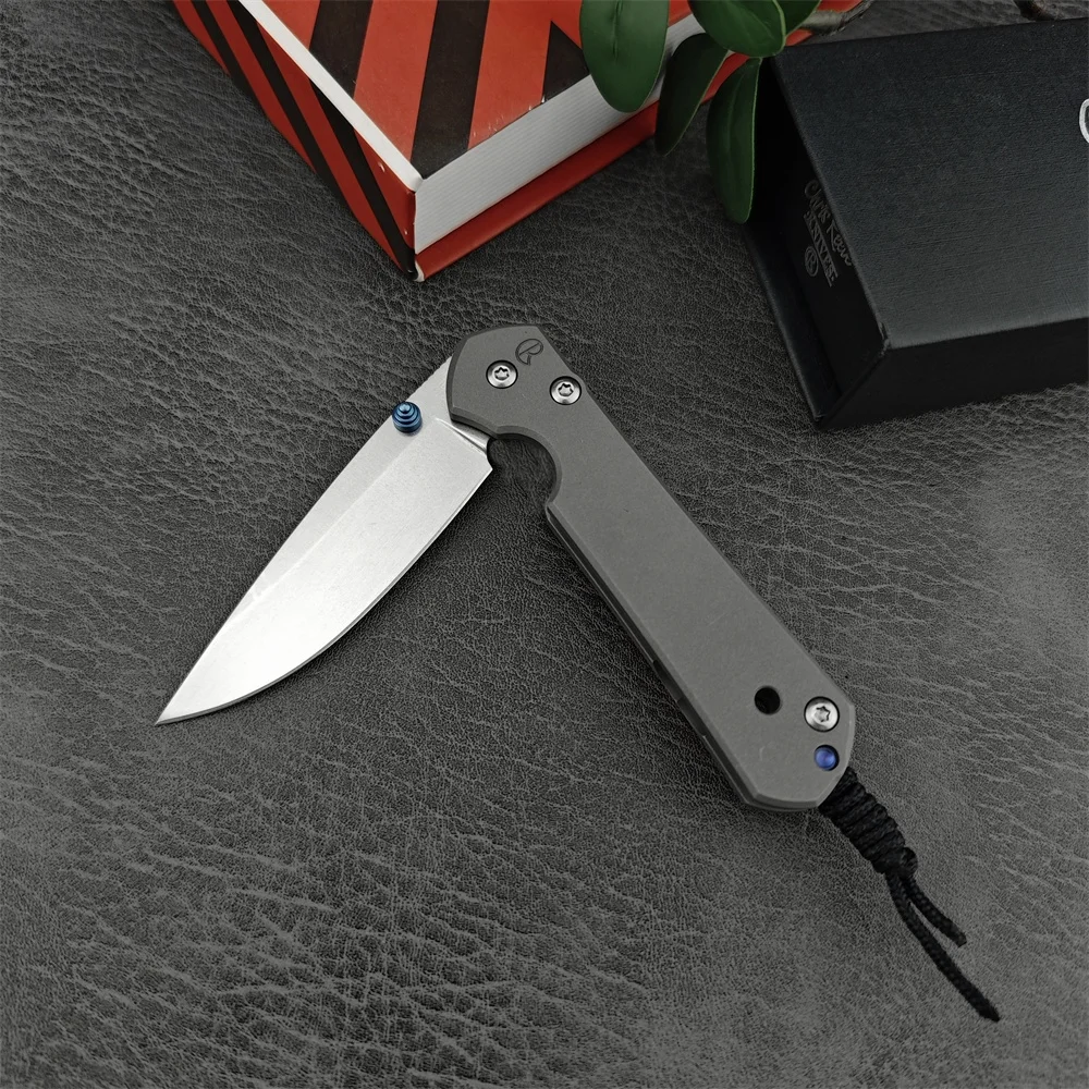 Chris Reeve Small Sebenza 31 Folding Pocket Knife D2 Blade Titanium Alloy Handle Hunting Tactical Knives Safety EDC Tool