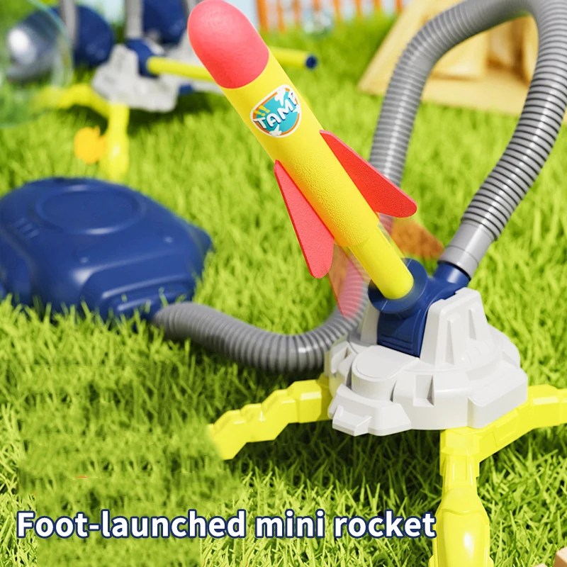 Kids Rocket Launcher Step Pump Power Air Pressed Stomp Outdoor Family Games Skyrocket Birthday Gifts Sports Toys For Children