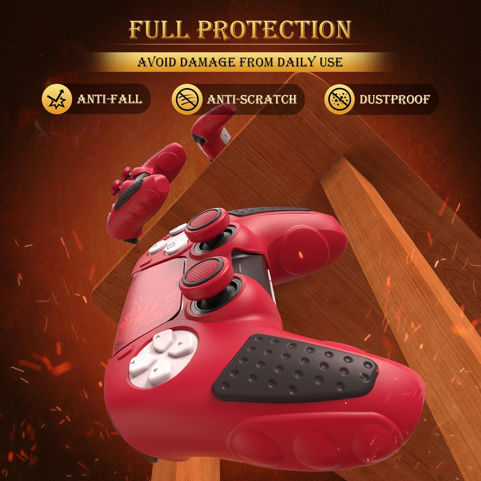 IINE PROTECTIVE CASE FOR PS5 CONTROLLER / Eco-friendly Silicone & Anti-slip &Comfortable Grip &Full Protection