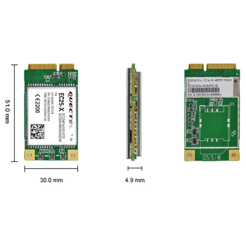 Módulo QUECTEL-LTE CAT4, EC25AUXGA, EC25EFA-MINIPCIE EC25-AU EC25-AUX EC25-EC EC25-AF