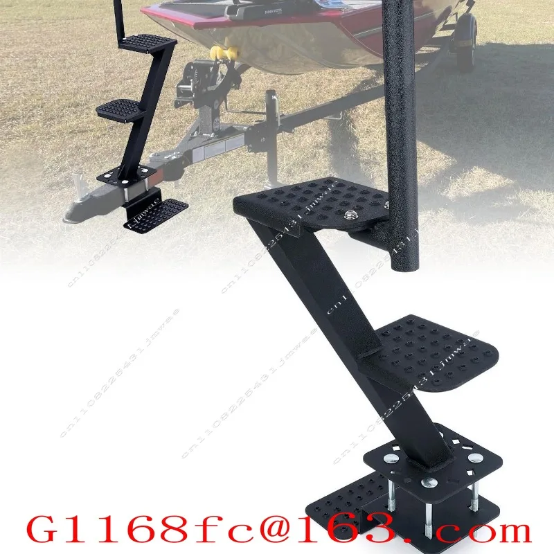 Heavy Duty Marine Trailer Ladder with Handle, Universal Type, Suitable for Trailer Rear Step