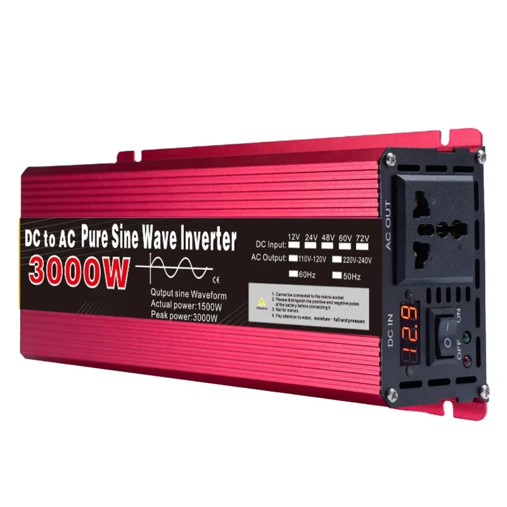 

In Stock inverter 12 v to 220 v pure sine wave 1600W 2200W 3000 invertor pure sine wave ups Converters inverter 12 to 220