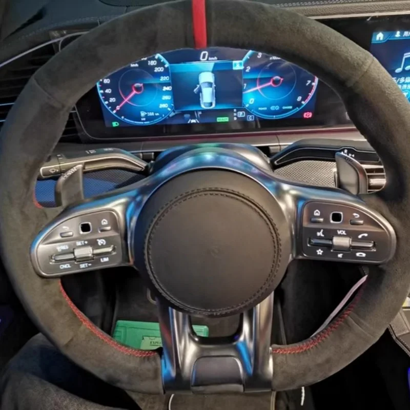 Hand-Sewn Suede Car…