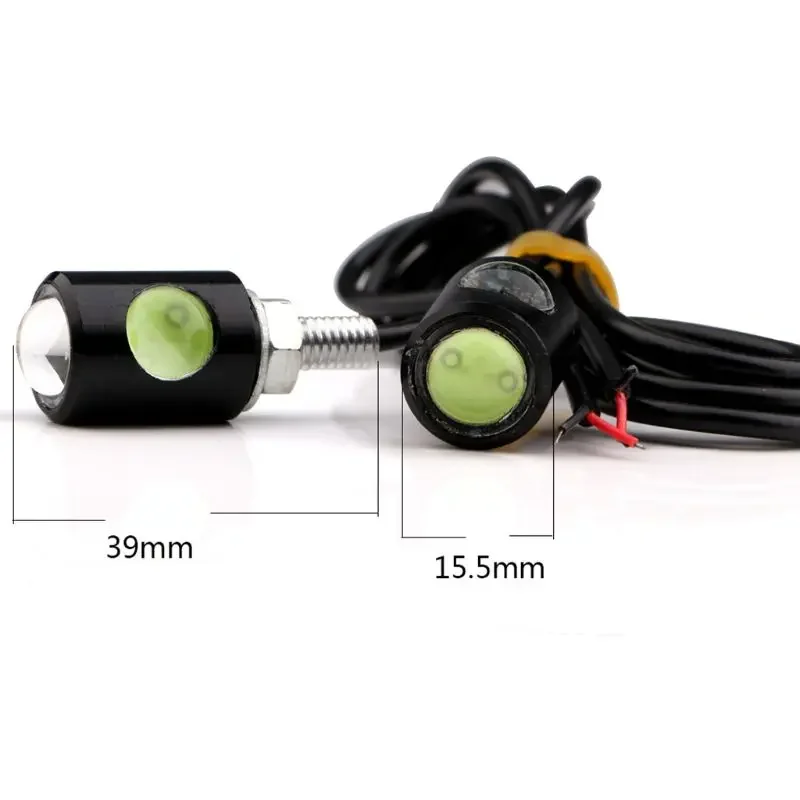 Mini intermitentes LED para motocicleta, indicadores universales con forma águila, para y 1 par