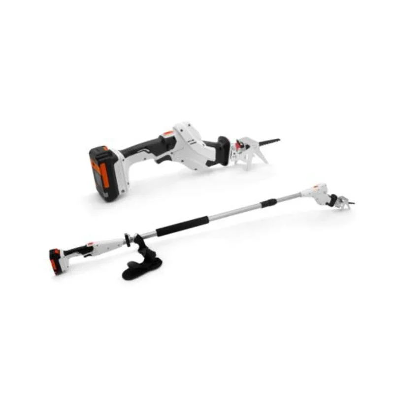 2 In 1 20v Battery Garden Power Tools Electric Cordless Handheld Long Reach Cutting Saw Reciprocating Saw