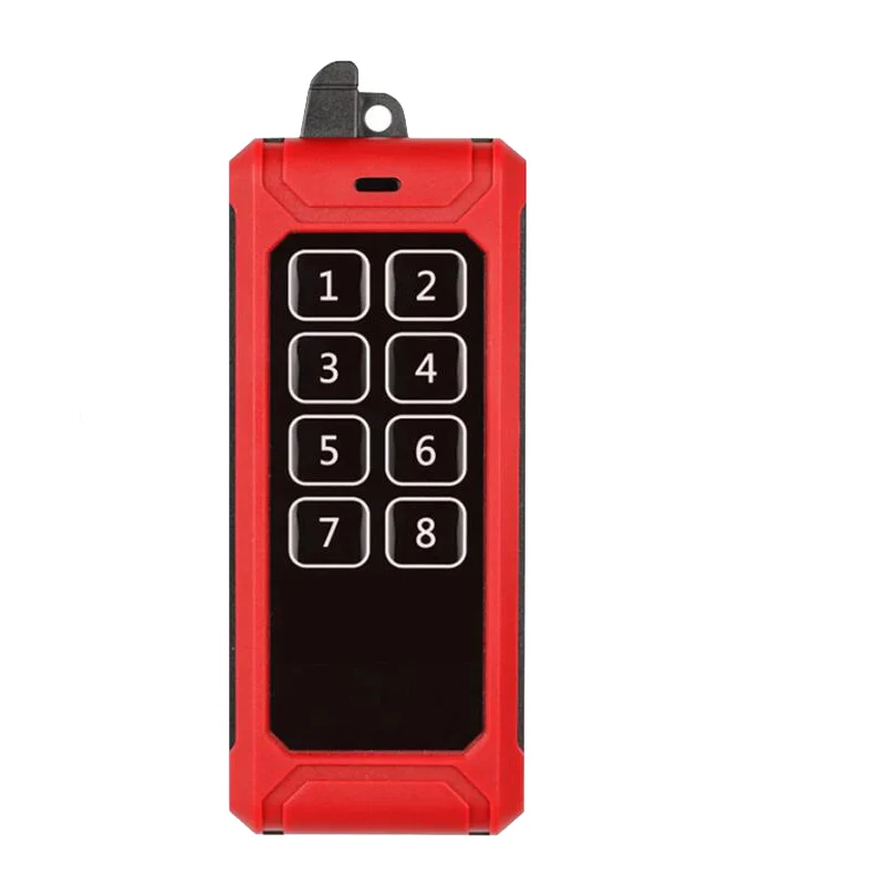 433MHZ DC 12V 24V 8CH RF Interruttore di telecomando senza fili Sistema di controllo remoto Ricevitore Trasmettitore industriale Relè 8CH