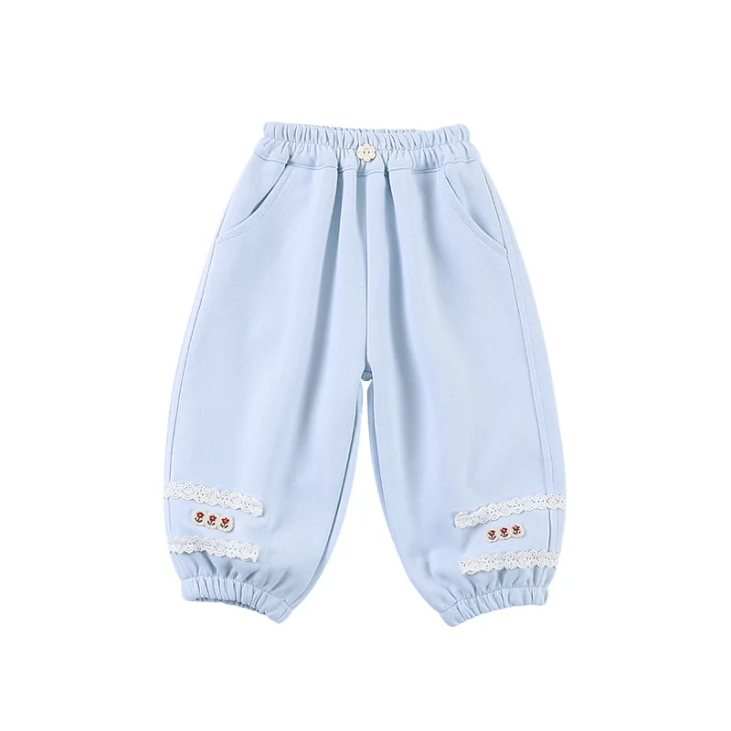 

Новая весенне-осенняя одежда для маленьких девочек, детские штаны, детская одежда, модные брюки для младенцев, повседневный хлопковый костюм для малышей