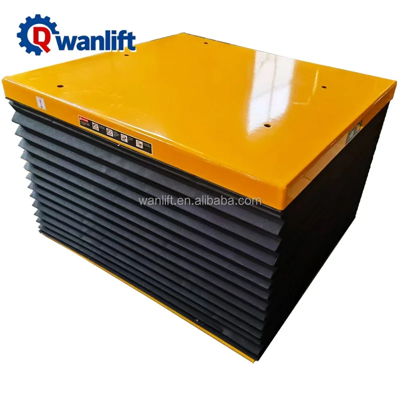 

Wanlift Full Electric Remote Control Steel Hydraulic Scissor Lift Table With 20/17 Sec Lifting Speed