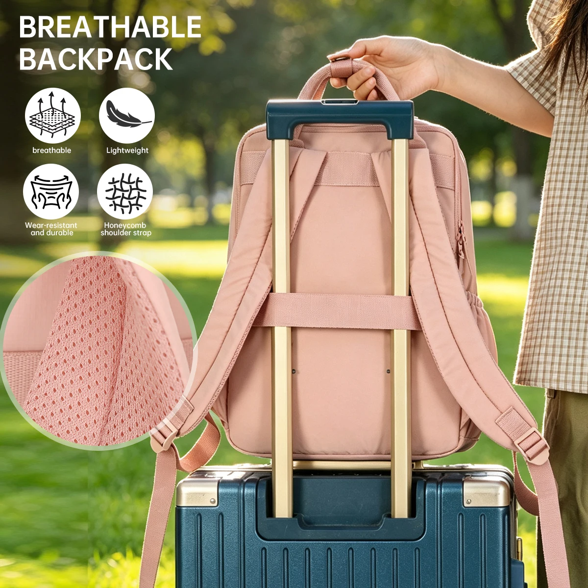 New Style Backpack for Business Commuting, Computer Bag for Middle and High School Students, College Student Backpack, Women's Backpack, Casual Travel Bag
