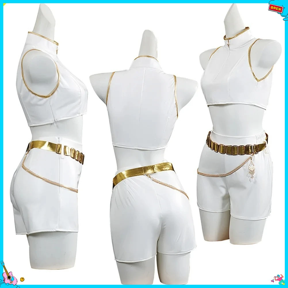 Girls Rumi Zoey Mira Cosplay KPop Demon Hunters Cosplay Costume Children Black Golden Suit Halloween Huntrix Role Playing Outfit