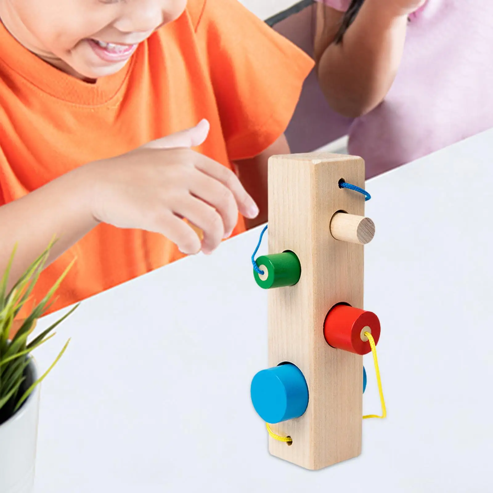 Brinquedo de Emparelhamento Cilíndrico, Montessori Shape Blocks, Coordenação Olho Mão, Atividade e Coordenação, Aniversário e Criatividade