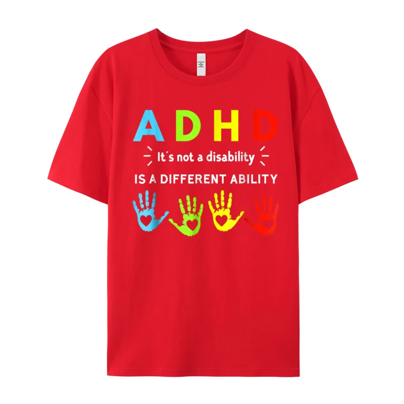 ADHD Awareness T shirt__18997 Cute Mens Tshirts Crewneck Short Sleeve Premium Cotton Tees Print T Shirt