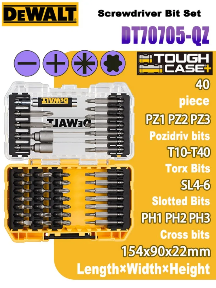 DEWALT 40-delige bitset DT70705-QZ