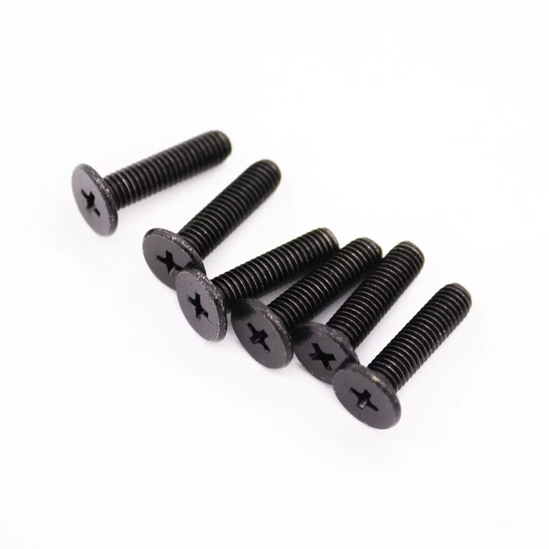 

5/10/20/50pcs CM M1.6 M2 M2.5 M3 M4 M5 M6 Black 304 Stainless Steel Cross Phillips Ultra Thin Flat Wafer Head Screw Bolt Laptop