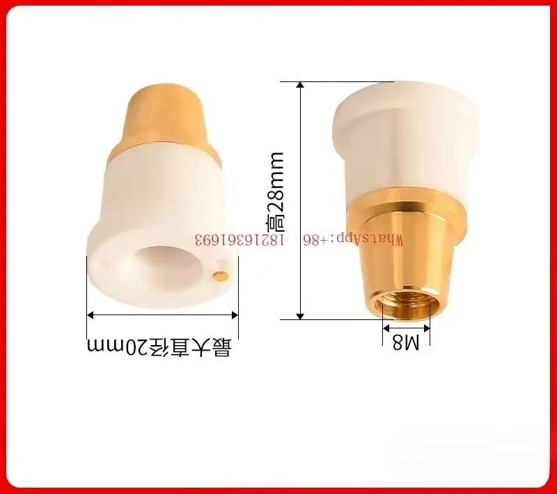 NEW  D20 Induction Ceramic M8 Pipe Cutting Machine Nozzle Connection Kit