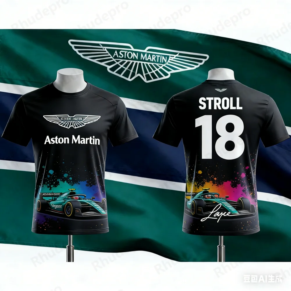 

Aston Martin 2026 T Shirt Fernando Alonso No. 14 T-Shirt Spanish Racers Team Racing Suit Quick Drying Commemorative Jersey