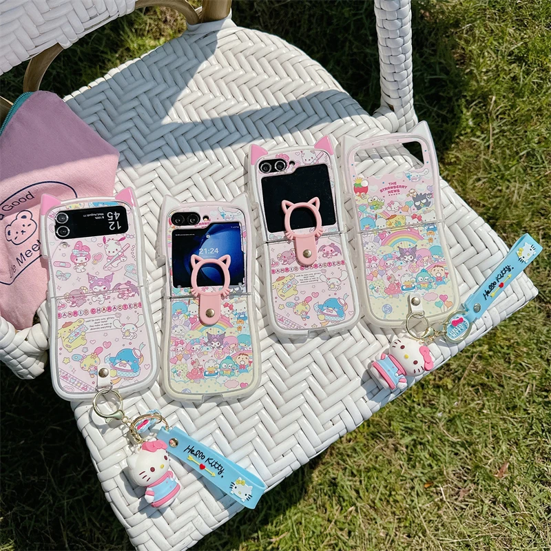 Kawaii Phone Case For Samsung Z Flip 7 6 5 4 3 Shockproof Ca