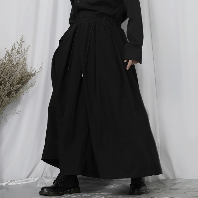 Men's Skirt New Spring And Autumn Fashion Trend Ultra Loose Stage Skirt Stylist Plus Size Pants