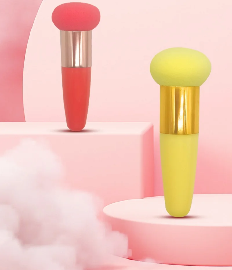 1pc cabeça de cogumelo pincéis de maquiagem pó puff esponja de maquiagem com alça moda feminina maquiagem profissional ferramentas de beleza cosméticos