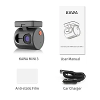 KAWA Dash Cam MINI 3 Tiny 2K 1296P Voice Control Colorful Night Vision 24H Parking Guard Camera WIFI, G-sensor, Supercapacitor 6