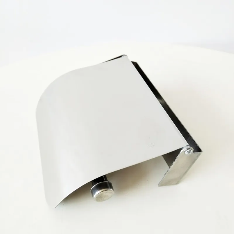 

2PCS Public Toilet Bathroom Stainless Steel Tissue Holder Tissue Box Cover Universal Fit Tissue Paper Case