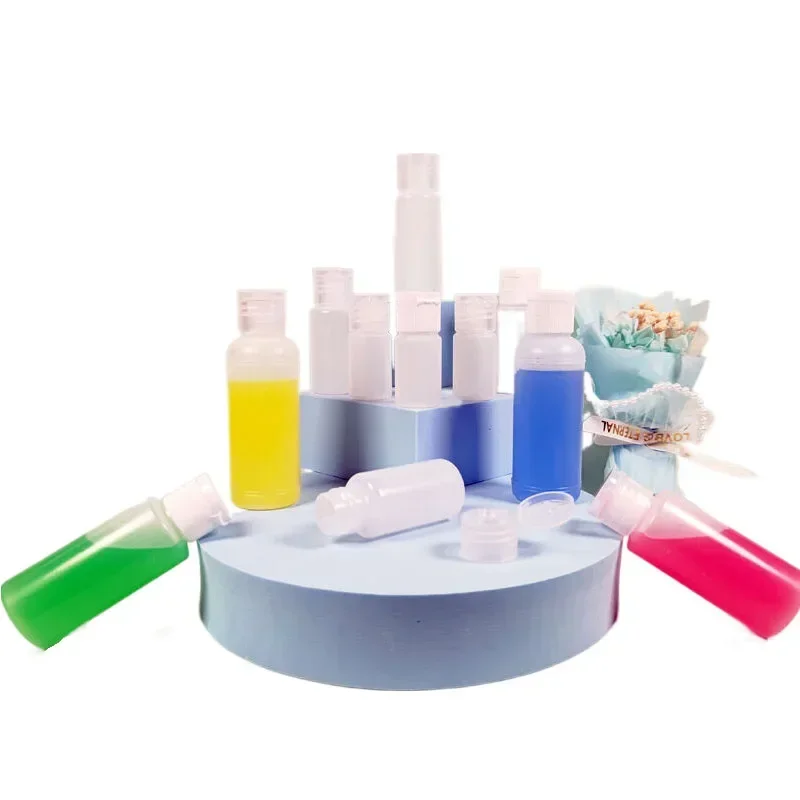 5 Stuks 10Ml-50Ml Lege Plastic Knijpflessen Met Flip Caps Mini Navulbare Reiscontainer Voor Shampoo Conditioner Lotion